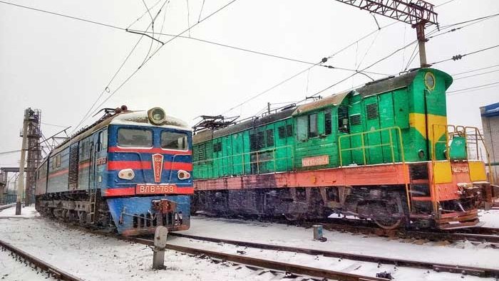 Поезд зима Государственное предприятие Донецкая железная дорога Донецкая народная республика