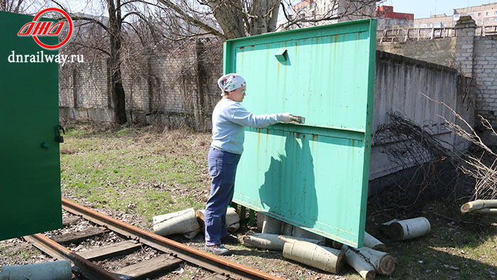 Подготовка к новому сезону Детская железная дорога Государственное предприятие Донецкая железная дорога Донецкая народная республика