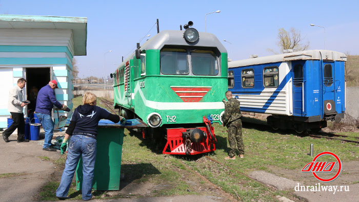 Подготовка к новому сезону Детская железная дорога Государственное предприятие Донецкая железная дорога Донецкая народная республика