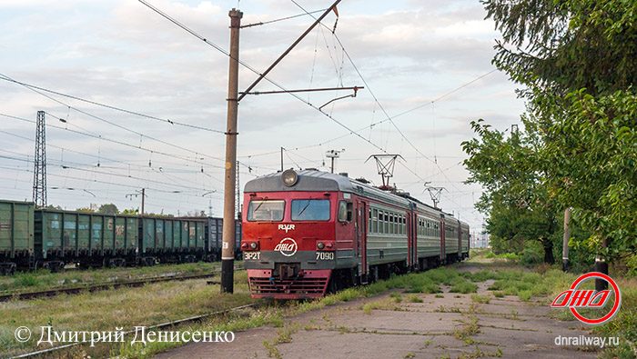 Электричка ЭР2Т 7090 Станция Щебенка САЙТ Пассажирская служба ГП Донецкая железная дорога Донецкая Народная республика