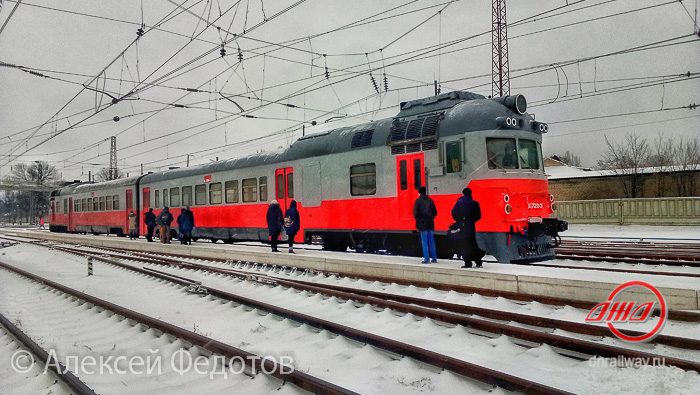 Электричка зима ГП Донецкая железная дорога Донецкая Народная республика