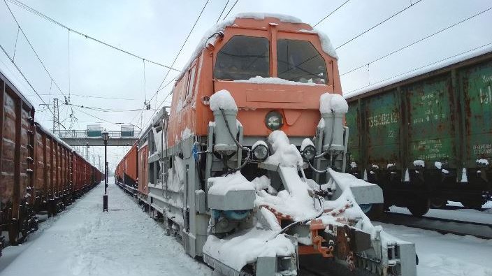Снег поезд очиститель отчет работа государственное предприятие Донецкая железная дорога Донецкая Народная республика
