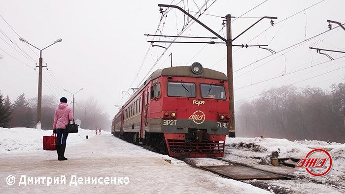 Электричка 2Т 7090 2019 служба пассажирских перевозок ГП Донецкая железная дорога