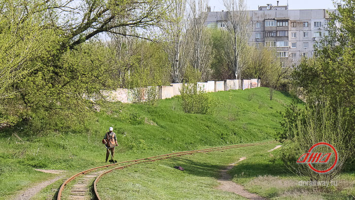Путь Детской железной дороги ГП Донецкая железная дорога природа