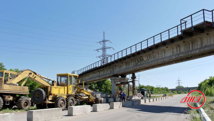 Мост восстановление Государственное предприятие Донецкая железная дорога Донецкая народная республика