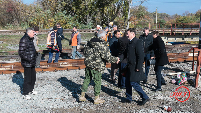 Мост восстановление Государственное предприятие Донецкая железная дорога Донецкая народная республика