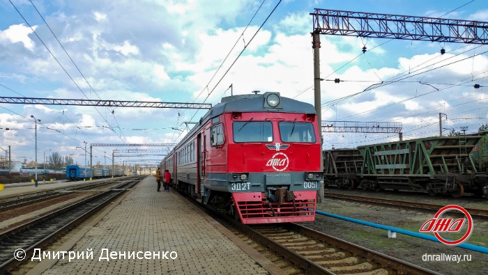 Поезд ЭД2Т-0051 Государственное предприятие Донецкая железная дорога Донецкая Народная республика