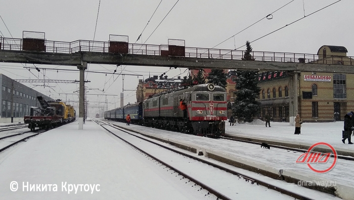 Поезд зима снег Пассажирская служба Государственное предприятие Донецкая железная дорога Донецкая Народная республика