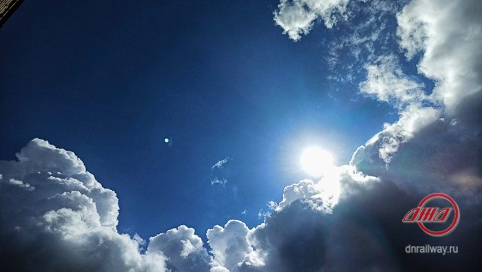 Погода небо солнце облака Государственное предприятие Донецкая железная дорога Донецкая железная дорога Трансграничный концерн Железные дороги Донбасса