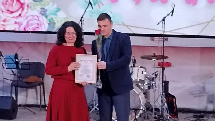 8 Марта концерт поздравление награждение Федеральное государственное унитарное предприятие Железные дороги Новороссии Донецкая Народная Республика Российская федерация